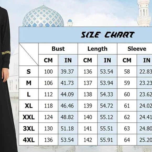 Abetteric Women's Muslim Abaya Dress w/ Hijab Zipper Islamic Robe Pockets Maxi P - Picture 9 of 16